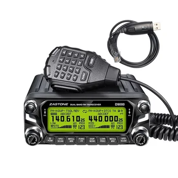 Zastone D9000 Автомобильная Портативная рация Радиостанция 50 Вт UHF/VHF 136-174/400-520 МГц Двухстороннее радио Ham КВ Трансивер