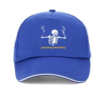 Солнцезащитная кепка, пугающая бейсбольная кепка с изображением скелета, горячая летняя мужская мода